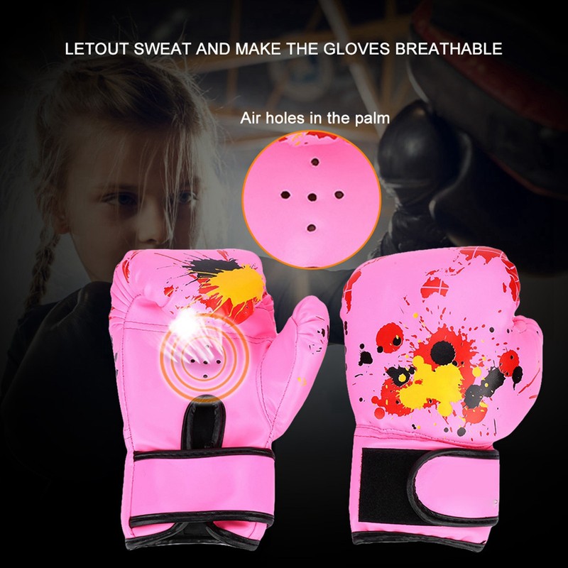 Baby Girls Boys Children Boxing Gloves Punch Training Kids Fight