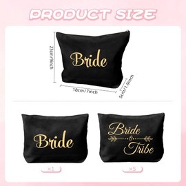 Bride to be Gifts,Bridal Shower Engagement Accessories Gifts for Bride,Bridesmaid Makeup Bag,Bridal Party Gifts,Bride Gift Ideas,Bridesmaids Gifts for Wedding Day,Bachelorette Gifts for Bride Naughty