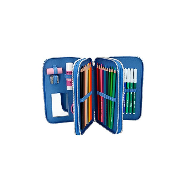 Top Model feather bag, 3-fold, multi-coloured