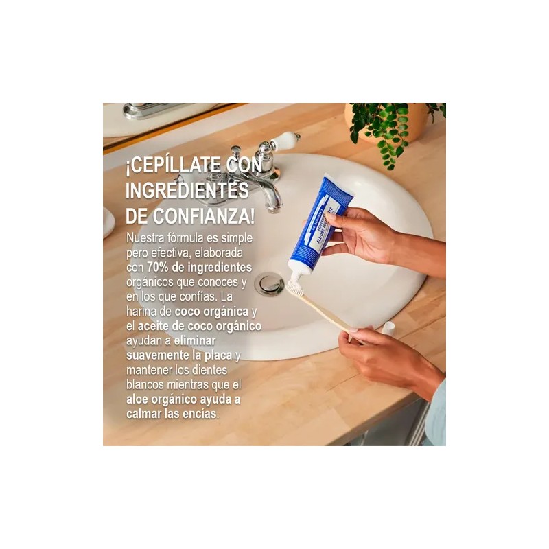 Set De Pasta Dental Orgánica Dr Bronner's Hierbabuena 3pz