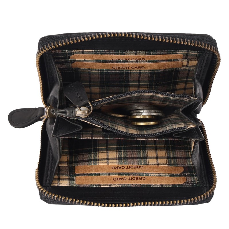 Benthill Small Leather Wallet | Mini Purse Women's with RFID