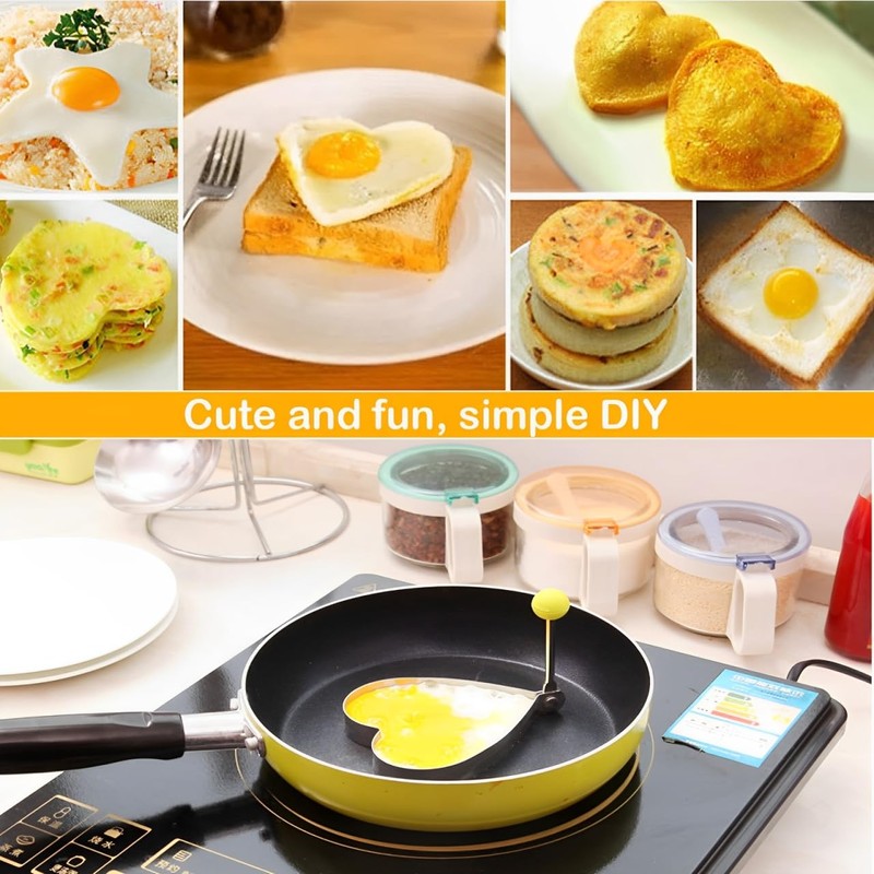 5pcs Egg Shell Opener and Cracker Tool, Stainless Steel Egg