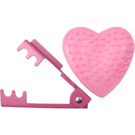 OZXNO 1 Set Rose Stem Leaf Thorn Stripper Stripping Tool Thorn Remove (Pink, Heart)