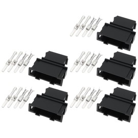 Briny River 5 Sets 2.8 mm Rear Light Socket Plug Replacement Part 19197271 Compatible with Volkswagen Compatible with Golf 6