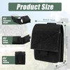 Waist Bag, Black Nylon EDC Pouch Pocket Organizer, Small Universal