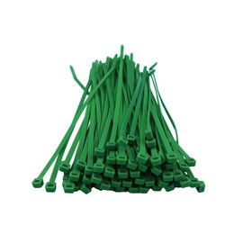 Home.smart 100 x Green Nylon Cable Ties 300 x 4.8mm / Extra Strong Zip Tie Wraps
