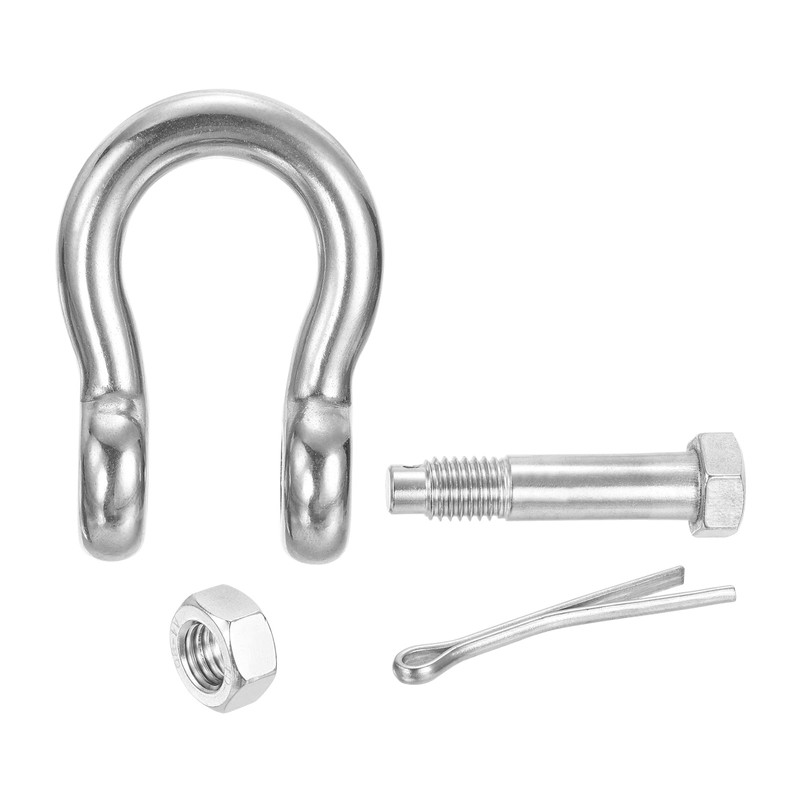 PATIKIL Shackle 3/8" with 1/2" Bolt 2204lbs, 2 Pack 316