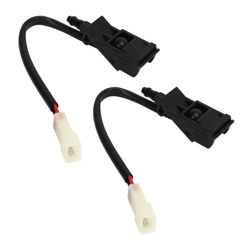 1Pair Front Windshield Washer Nozzle Heated 6E0955986B Durable Anti Crack