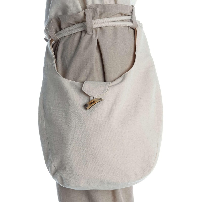 HEMAD Medieval Bag Waist Bag Cotton Model: Egil, beige