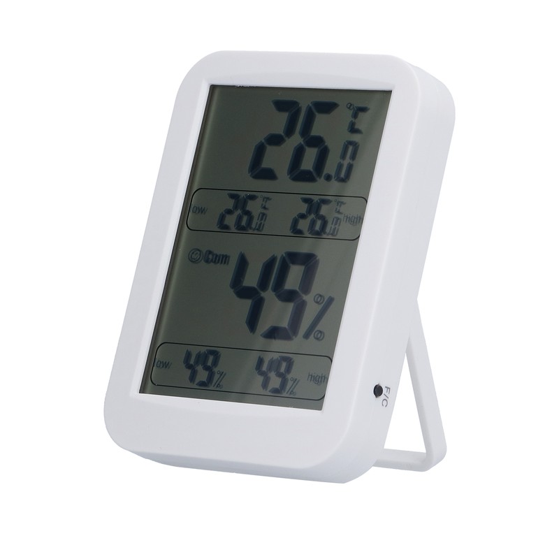 Large Screen Digital Thermo Hygrometer Temperature Humidity Gauge with Memory
