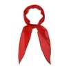 sourcing map Women's Plain Rhombus Neckerchief Scarves Thin Long Neckerchief,