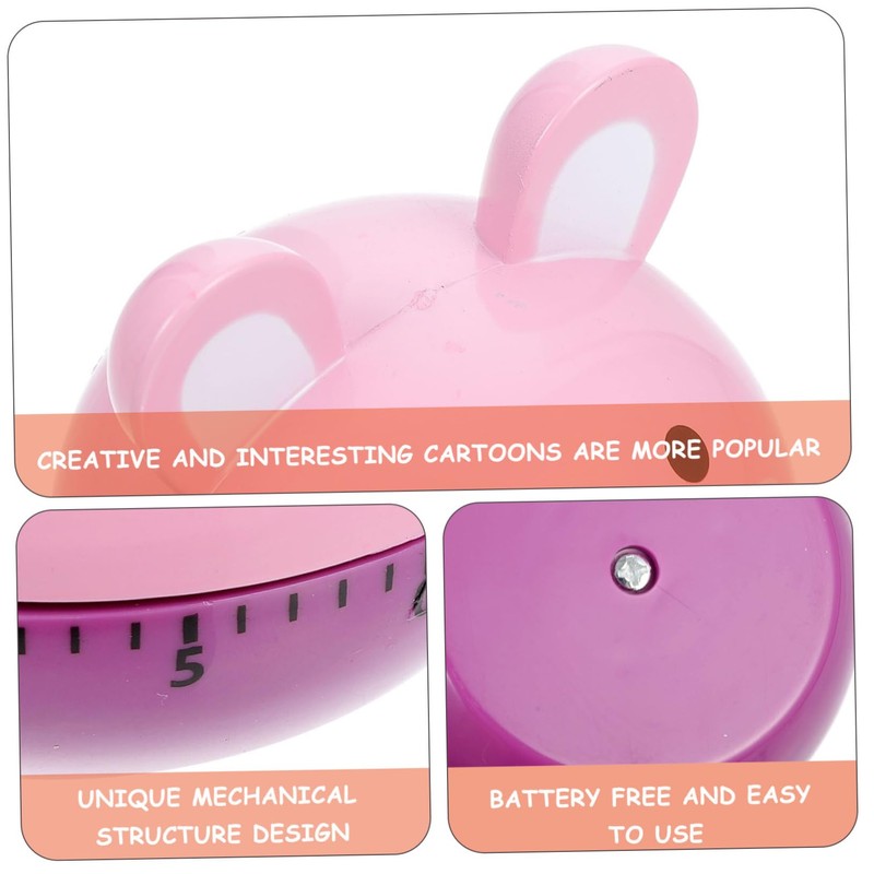 Alipis Mechanical Kitchen Timer Cartoon Countdown Timer for Cooking Baking