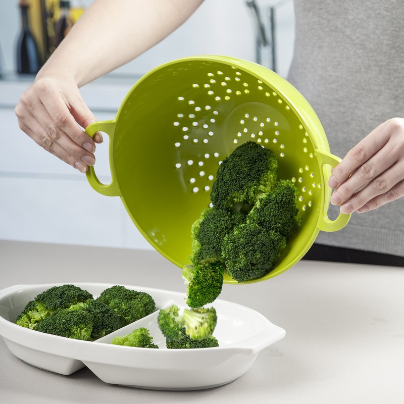 Zeal Melamine Colander/Strainer (24cm) -Lime