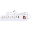 Manhattan 4-Way Power Strip with 2 USB Charging Ports and