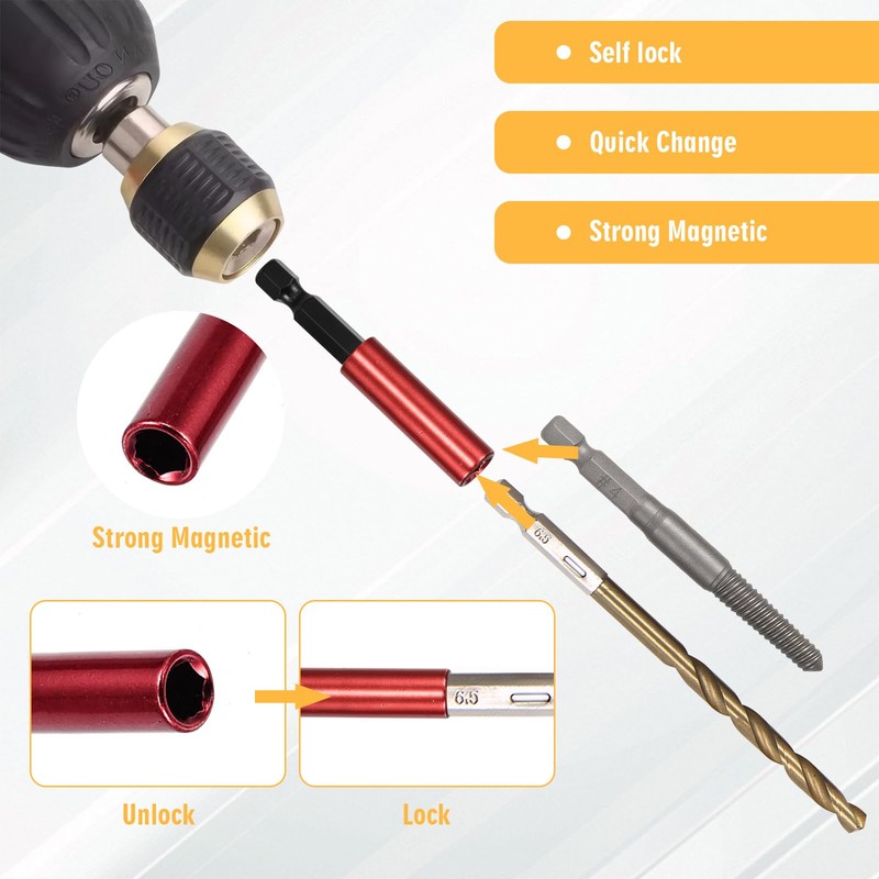 11PCS Screw Extractor Set, Screw Remover and Extractor Bit Set