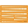 Jewellery Jewelry Craft Design Drawing Drafting Template Stencil - Gemstone