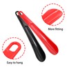 Wuyituart 2 Pcs Plastic Shoe Horns 9.8 Inch Portable Long