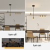 Siittoo Pendant Light Fixtures, Dimmable Modern LED Chandelier Lighting with