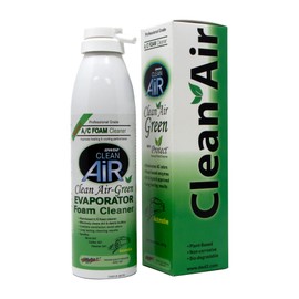 DWD2 KEEP IT CLEAN Clean Air Green Eco-friendly Automotive Foaming AC Cleaner with Plant-Based Enzymes, Non-Toxic and Biodegradable Formula for Deep Cleaning and Odor Removal (8 oz.)