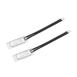 sourcing map KSD9700 Thermostat, 40C Normally Open Temperature Switch Thermal Switch, N.O 5A Metal Temperature Controller Pack of 2