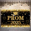 Prom Banner 2025 Graduation Decorations - 110 * 180cm Glitter