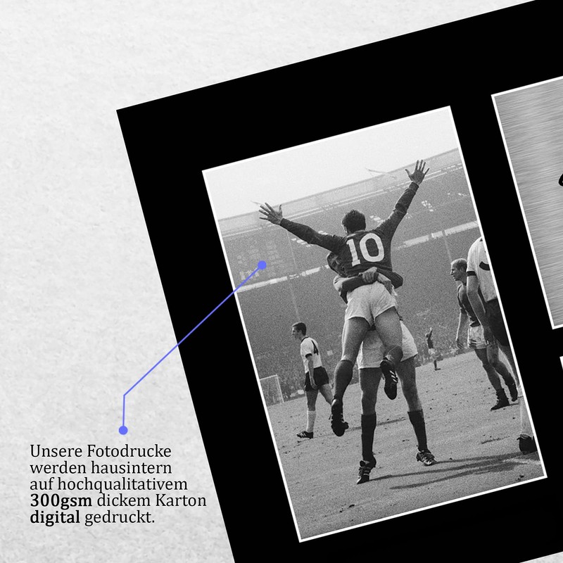 HWC Trading A4 Geoff Hurst & Martin Peters England Gifts