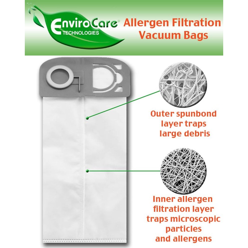 EnviroCare Replacement HEPA Vacuum Cleaner Bags Designed to Fit Riccar