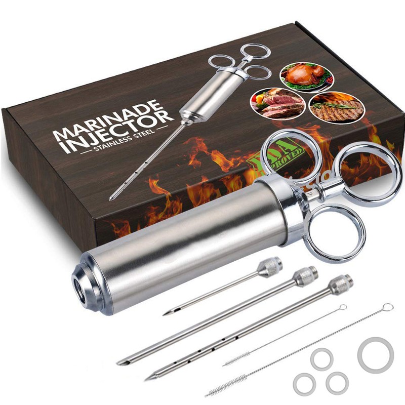 Meat Marinade Injector 304 Stainless Steel 3 Needles Sauce Seasoning