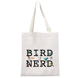 Ornithologist Gift Bird Nerd Bird Watching Zipper Makeup Bag for Bird Lovers (Bird Nerd Tote CA)