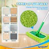 KEEPOW Reusable Dry Sweeping/Wet Mopping Cloths Compatible with Swiffer Sweeper,