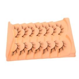 VICASKY 7pairs Eye Eyelashes Lightweight Faux Eyelashes for Dramatic Makeup for Stage Performance Daily Wear Natural Look Wispy Lashes