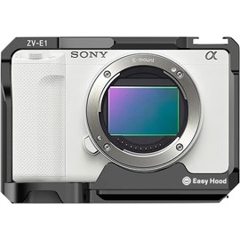 Easy Hood Camera Cage, Dedicated Cage for Sony ZV-E1 Camera, Ultra Lightweight, Sony Zve1 Camera Rabbit Tocage Case, Aluminum Camera Extension Frame, Convenient Installation, 1/4 Screw Hole and 3/8