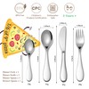 Kids Silverware Set, EIUBUIE18/10 Stainless Steel Metal Toddler Utensils, Safe