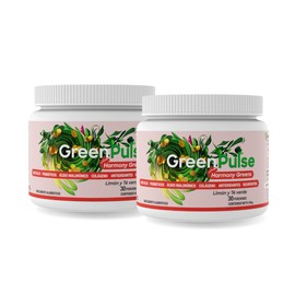 GreenPulse Performance Harmony Greens | Jugo Verde con Colágeno | 2 Pack | 60 porciones