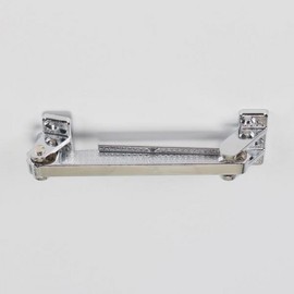 Door Bar Security Latch Chrome 2ea