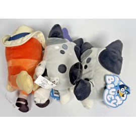 Bluey Friends -Holiday Bingo, Princess Muffin and Standard Muffin Plush for Kids