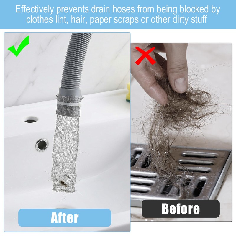 Afcabakila 72 Pieces Washing Machine Lint Trap – Stainless Steel