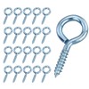 JRSHIRLEYLTD 20 Pieces Screw in Hooks, Small Ring Eye Screw
