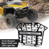 G-PLUS Front Bumper Mesh Grille Grill w/LED Light Bar Compatible