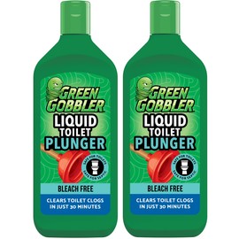 Green Gobbler Liquid Toilet Plunger | Clog Remover | Safe for Toilets and Septic | 2 Pack