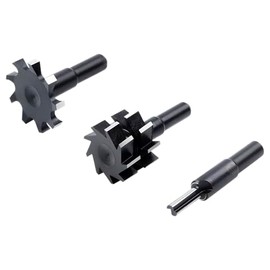 wolfcraft Universal bit Set Made from Tool Steel, 4 pcs. I 3254000 I Cutters Made from Tool Steel for milling Hardwood and softwood.