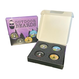 Outdoor Beards Beard Balm | 2 oz Cleansing Balm for Beards Short or Long | Beard Conditioner for Men | Essential Moisturizer for Every Man's Beard | Leave Hair and Skin Healthy (Sample Pack 1)