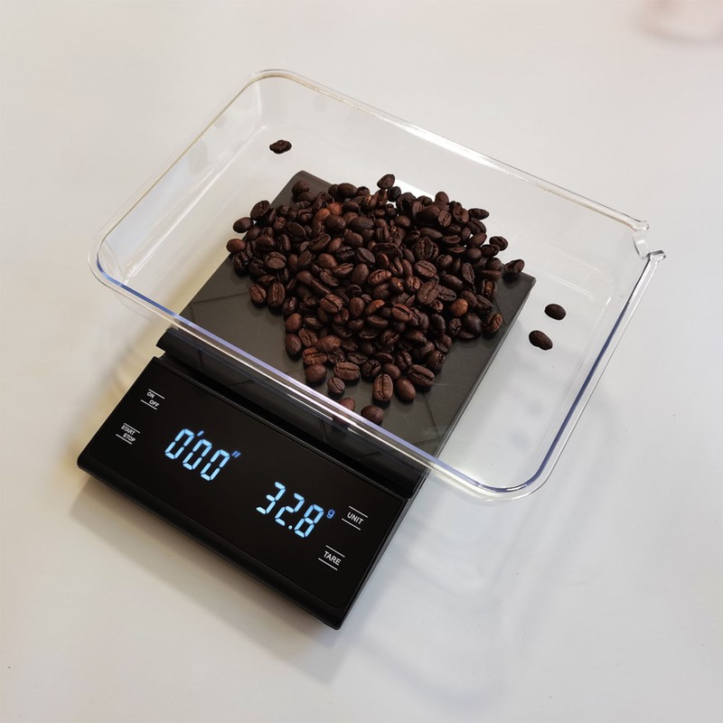 Coffee Electronic Scale with Timer Household Kitchen Baking Weighing LED