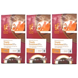 Good & Gather Maple Bourbon Ground Coffee - Limited Edition - 3 Bags - 36 Total Ounces - Non-Alcoholic