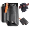 Topstache Leather Multitool Sheath with Belt Clip - Leather Multitool