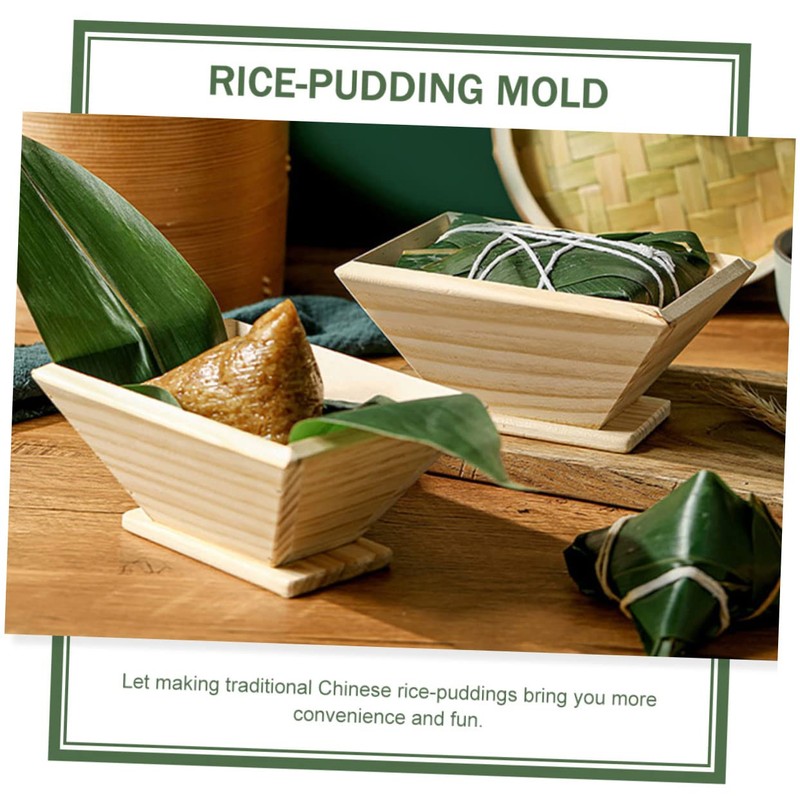 Ciieeo Wooden Rice Dumpling Mold Kitchen Tool for DIY Rice