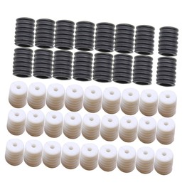 Beavorty Masks Holder 200pcs Pop Barrel Connectors Lanyard Cord Buckle Toggle Spring Stop Zipper Stop Elastic Thread Rope Extension Button