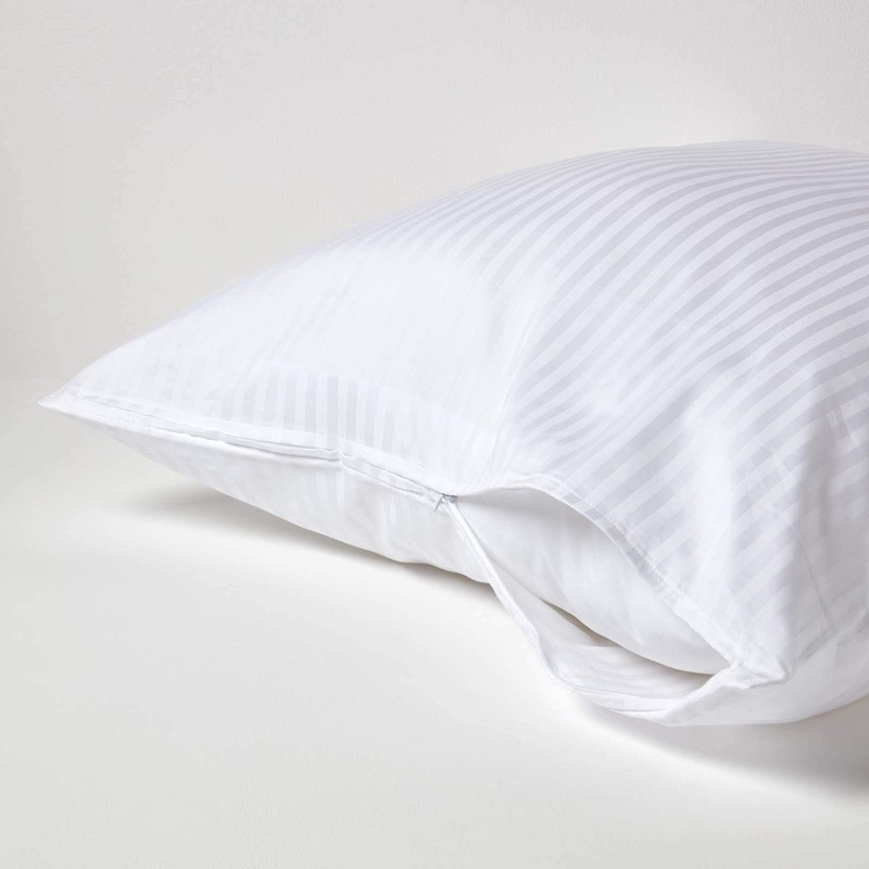 HOMESCAPES White Pure Egyptian Cotton Euro Size Pillowcase 80 x