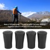 Vbestlife 4 Puntas de Goma para Bastones de Senderismo, Puntas