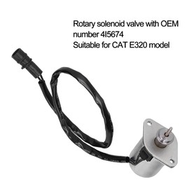 Rotary Solenoid Valve, Solenoid Connector Valve Coil, 4I5674 Excavator Parts Accessories for CAT E0 Model TOSD 06 024 (DC12V)